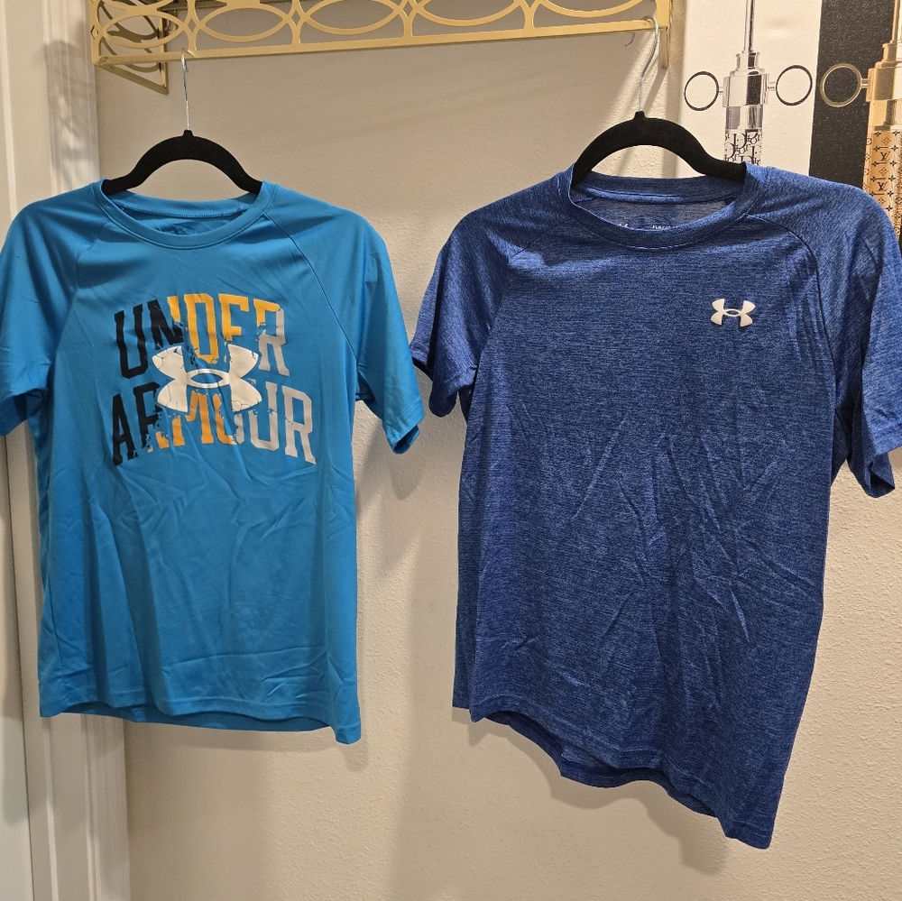 Under Armour Kids Large Blue T-Shirt Set
